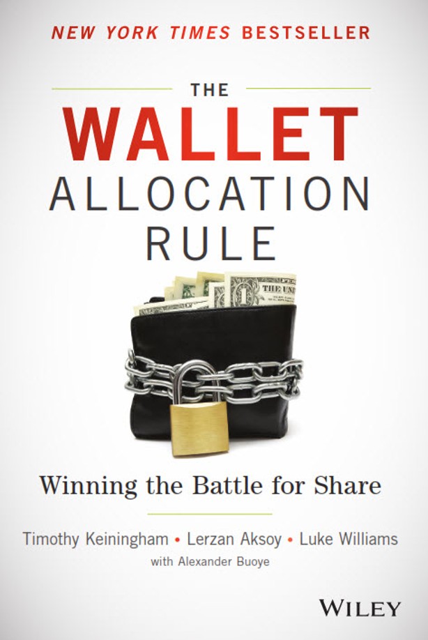 The Wallet Allocation Rule: Winning the Battle for Share book cover, featuring New York Times bestseller recognition